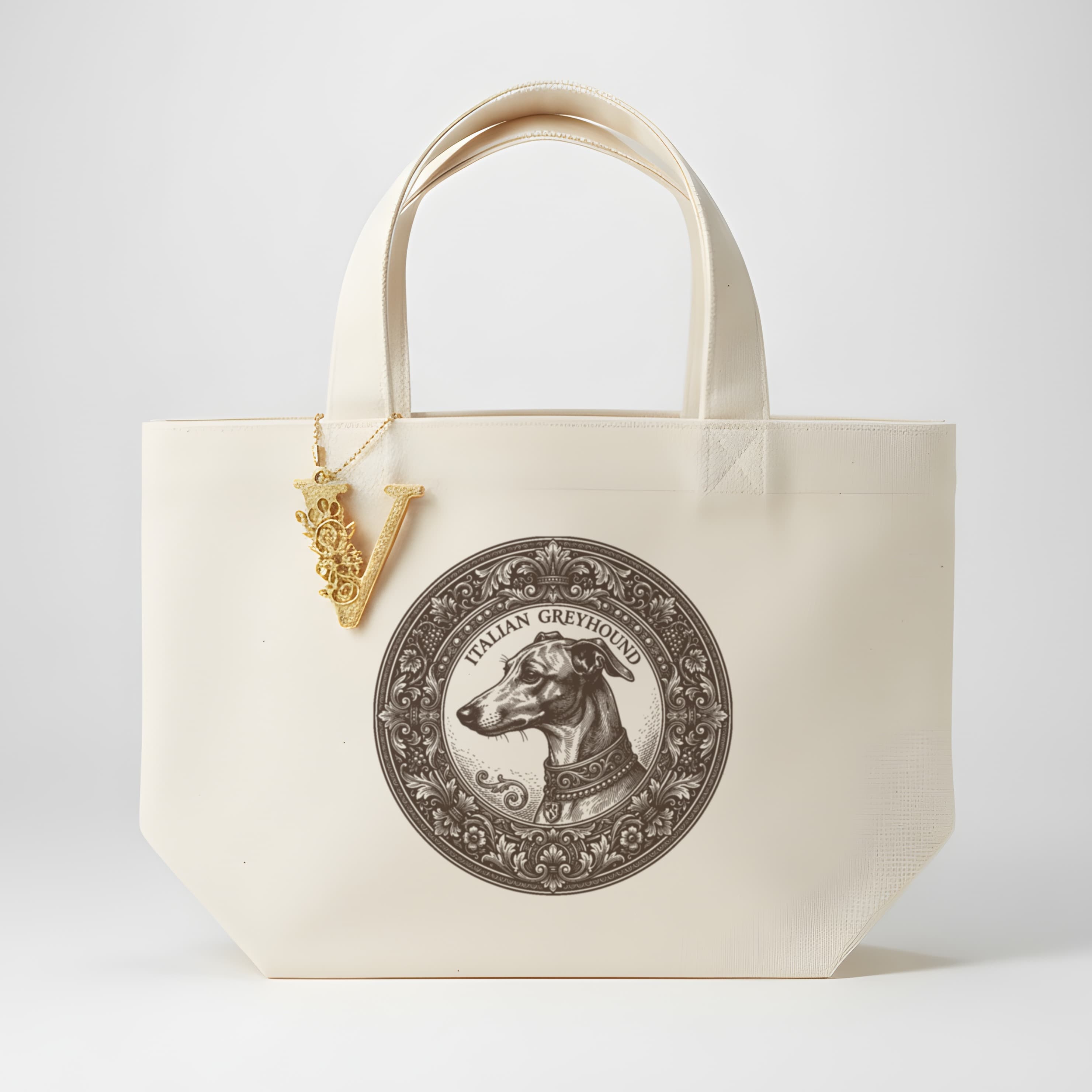 Italian greyhound Renaissance Portrait Mini Tote Bag