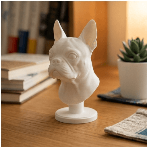 ボストンテリアのルネサンス肖像画胸像
