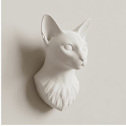 シャム猫のルネサンス肖像画壁掛けレリーフ 2