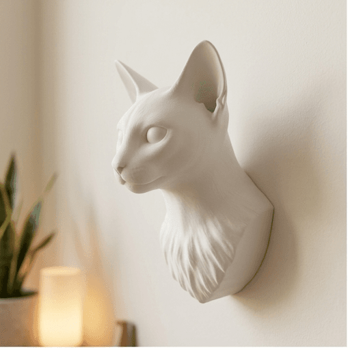 シャム猫のルネサンス肖像画壁掛けレリーフ 3