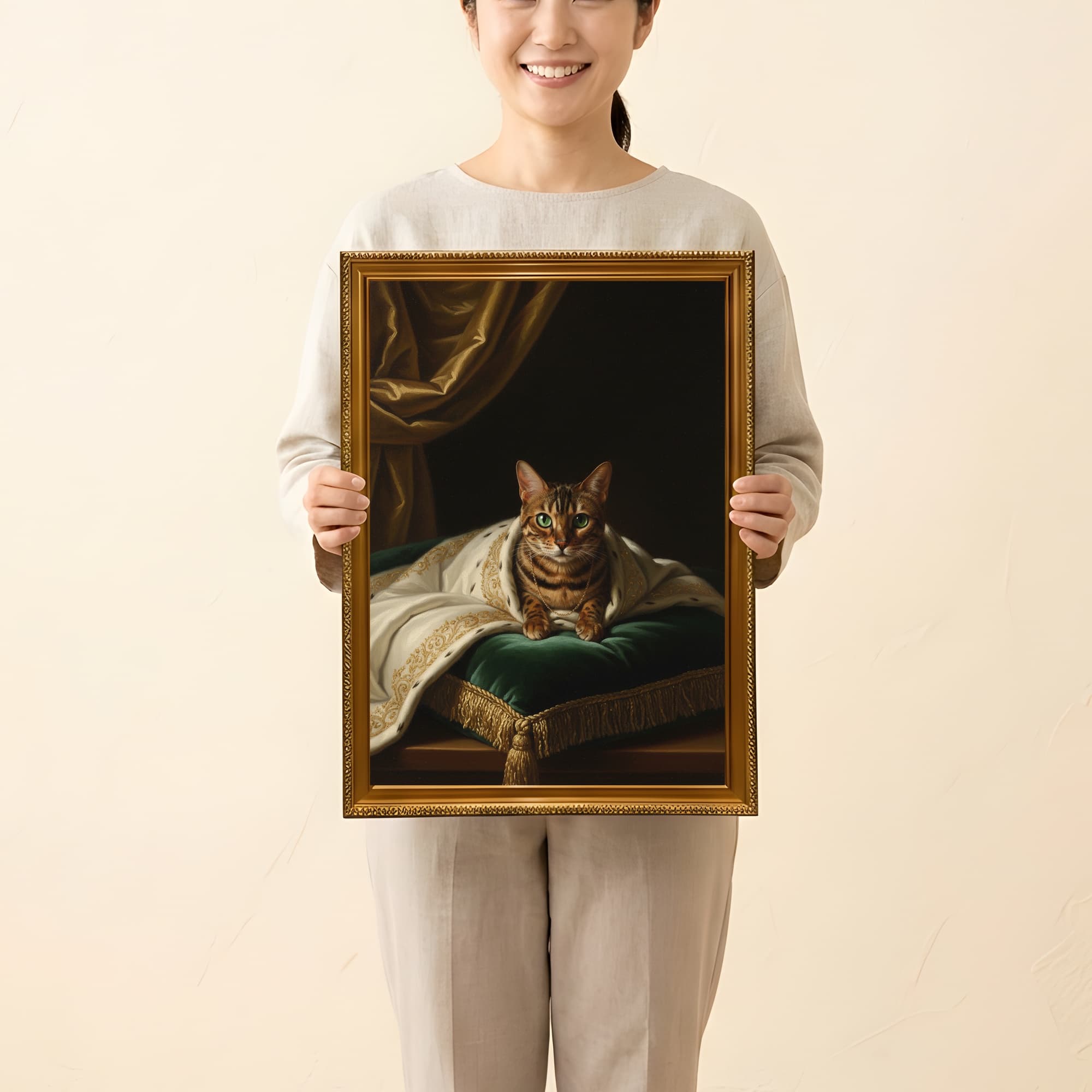 ベンガルのルネサンス肖像画額装プリント(A3サイズ) 2