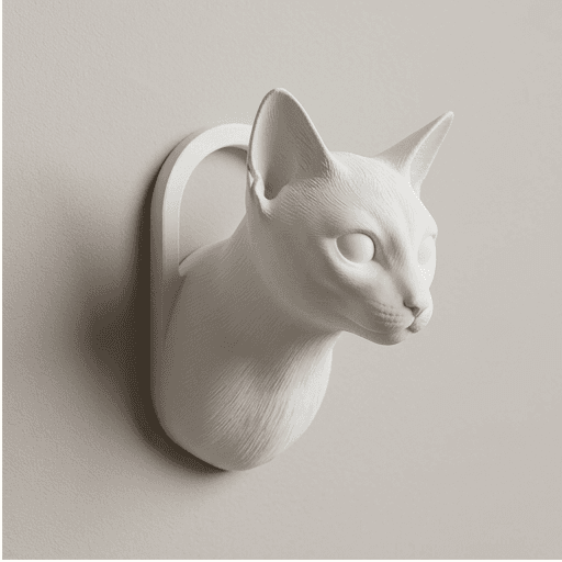 シャム猫のルネサンス肖像画壁掛けレリーフ 2