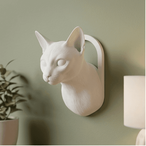 シャム猫のルネサンス肖像画壁掛けレリーフ 3