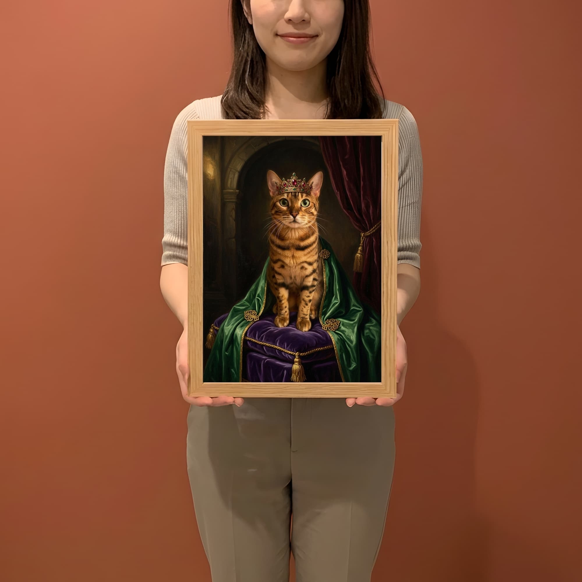 ベンガルのルネサンス肖像画額装プリント(A4サイズ) 2
