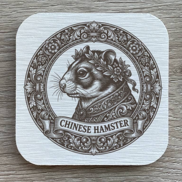 Chinese hamster Renaissance Portrait Coaster Set