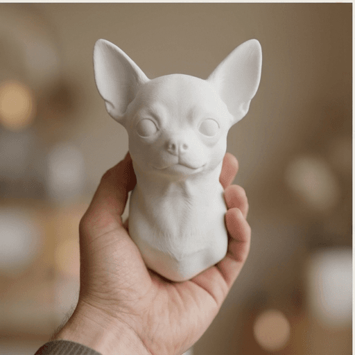 チワワのルネサンス肖像画壁掛けレリーフ 4