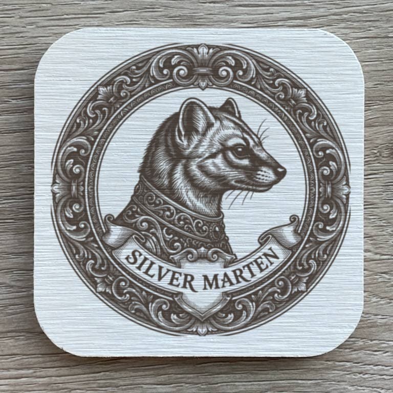 シルバーマーチンのルネサンス肖像画コースターセット