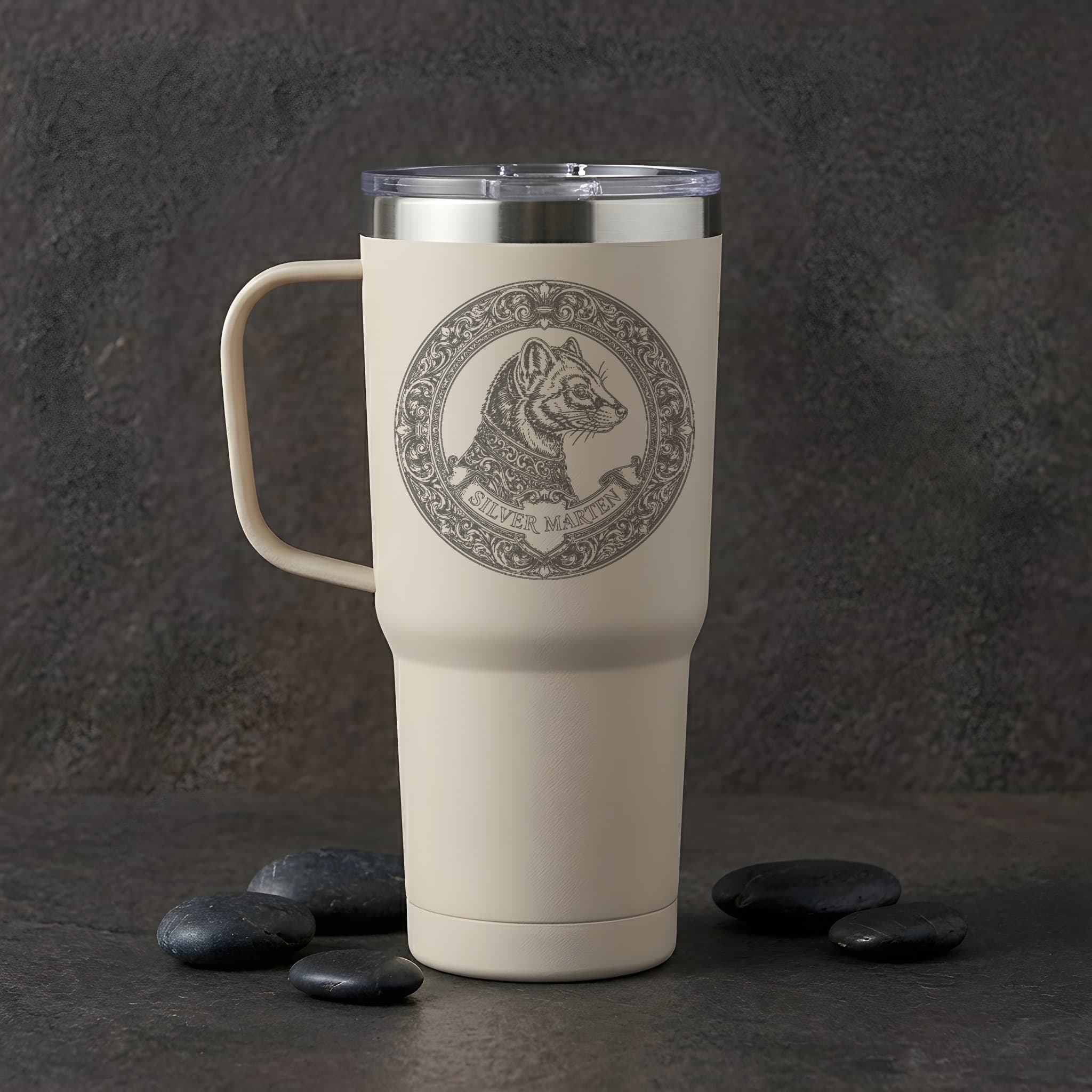 Silver Marten Renaissance Portrait Tumbler