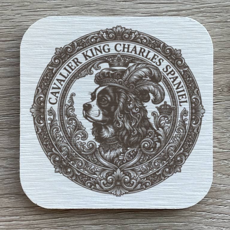 キャバリアのルネサンス肖像画コースターセット