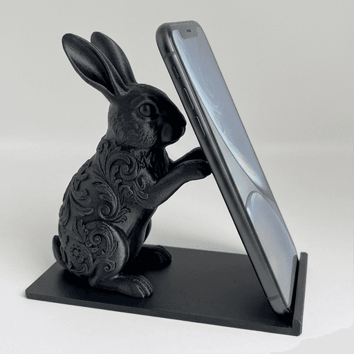 Britannia Petite Renaissance Portrait Phone Stand (Silky Black)