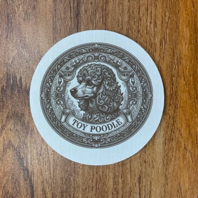 トイプードルのルネサンス肖像画コースターセット 3