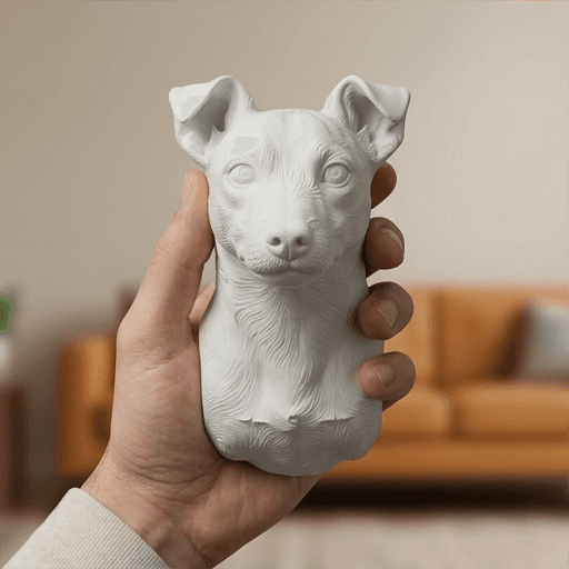 秋田犬のルネサンス肖像画壁掛けレリーフ 4