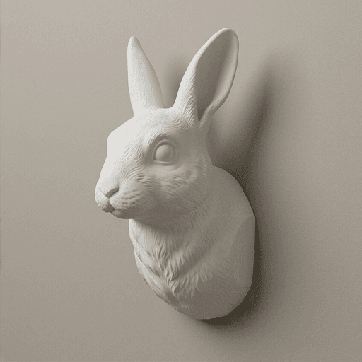 Dutch rabbit Renaissance Portrait Wall Relief 2