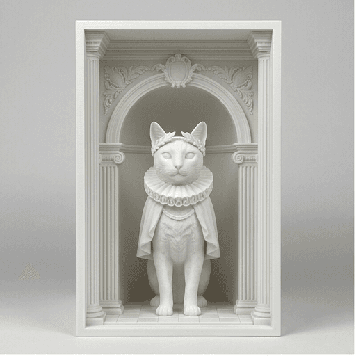 Bengal Renaissance Portrait Booknook Diorama