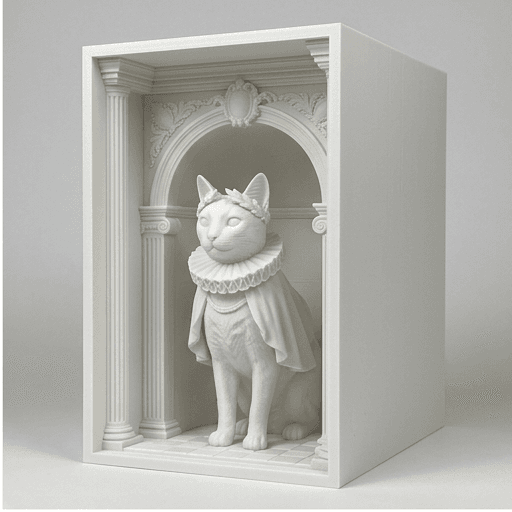 Bengal Renaissance Portrait Booknook Diorama 2