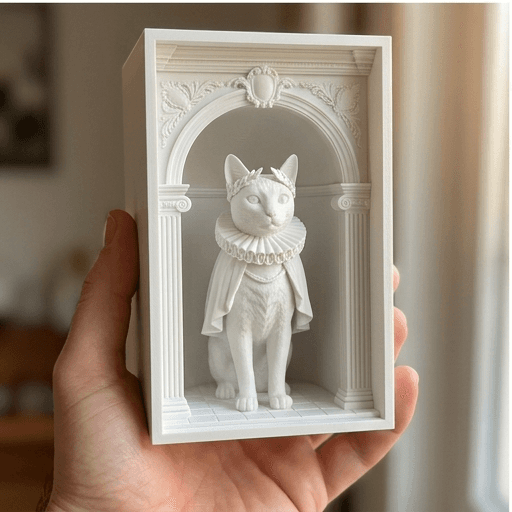 Bengal Renaissance Portrait Booknook Diorama 3