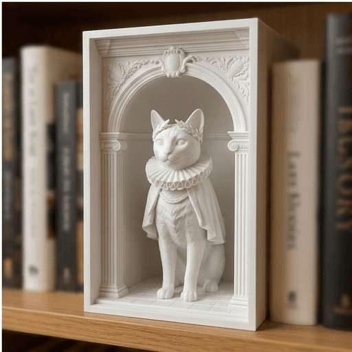 Bengal Renaissance Portrait Booknook Diorama 4