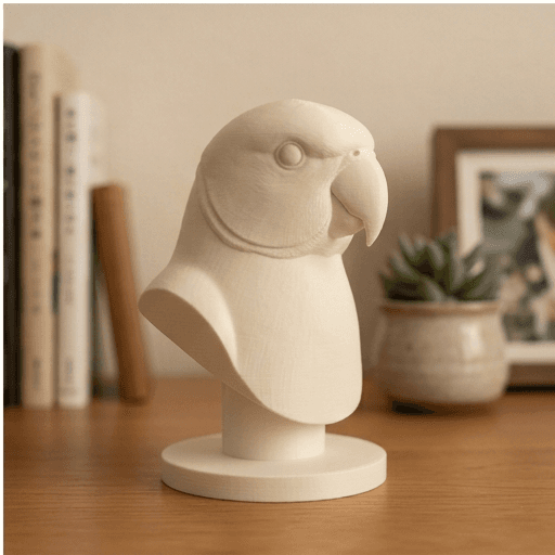 インドオオハナインコのルネサンス肖像画胸像