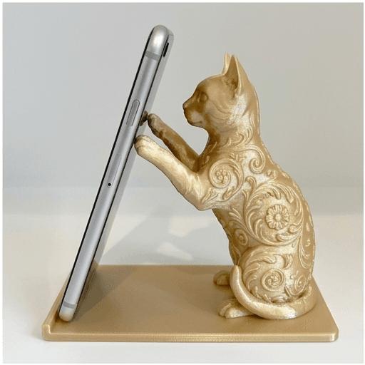 ベンガルのルネサンス肖像画スマホスタンド(シルクゴールド)
