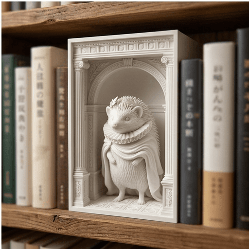 ハリネズミのルネサンス肖像画ブックヌーク 4