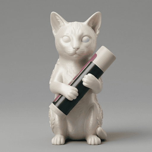 オシキャットのルネサンス肖像画リップケース(シルクホワイト)