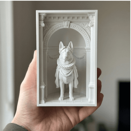 ジャーマンシェパードのルネサンス肖像画ブックヌーク 3