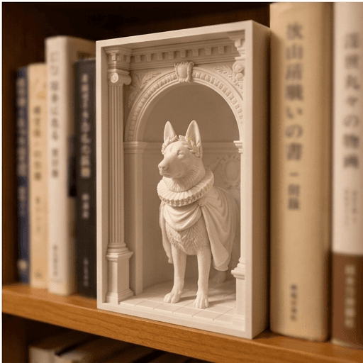 ジャーマンシェパードのルネサンス肖像画ブックヌーク 4