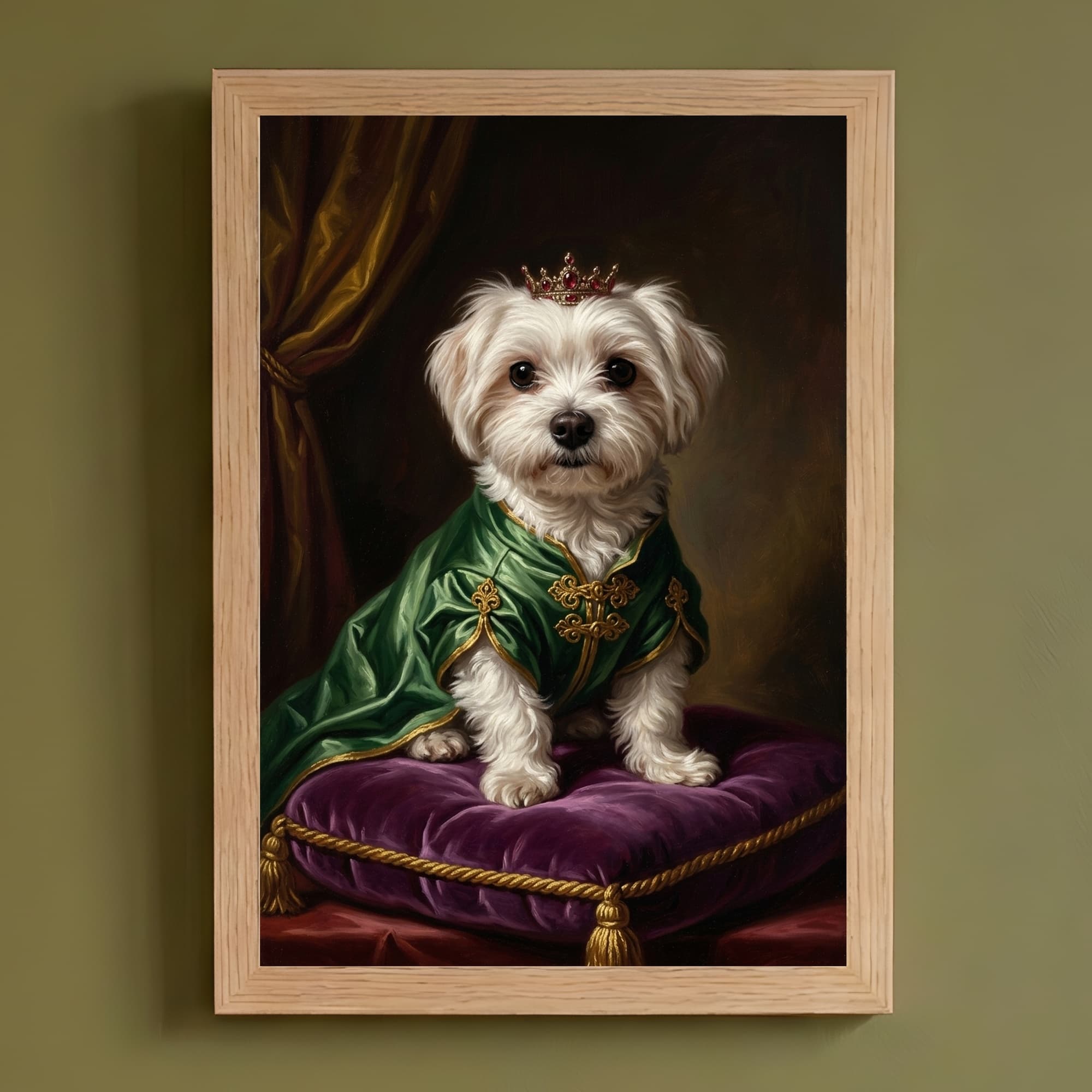 Maltese Renaissance Portrait Framed Art Print (A4)