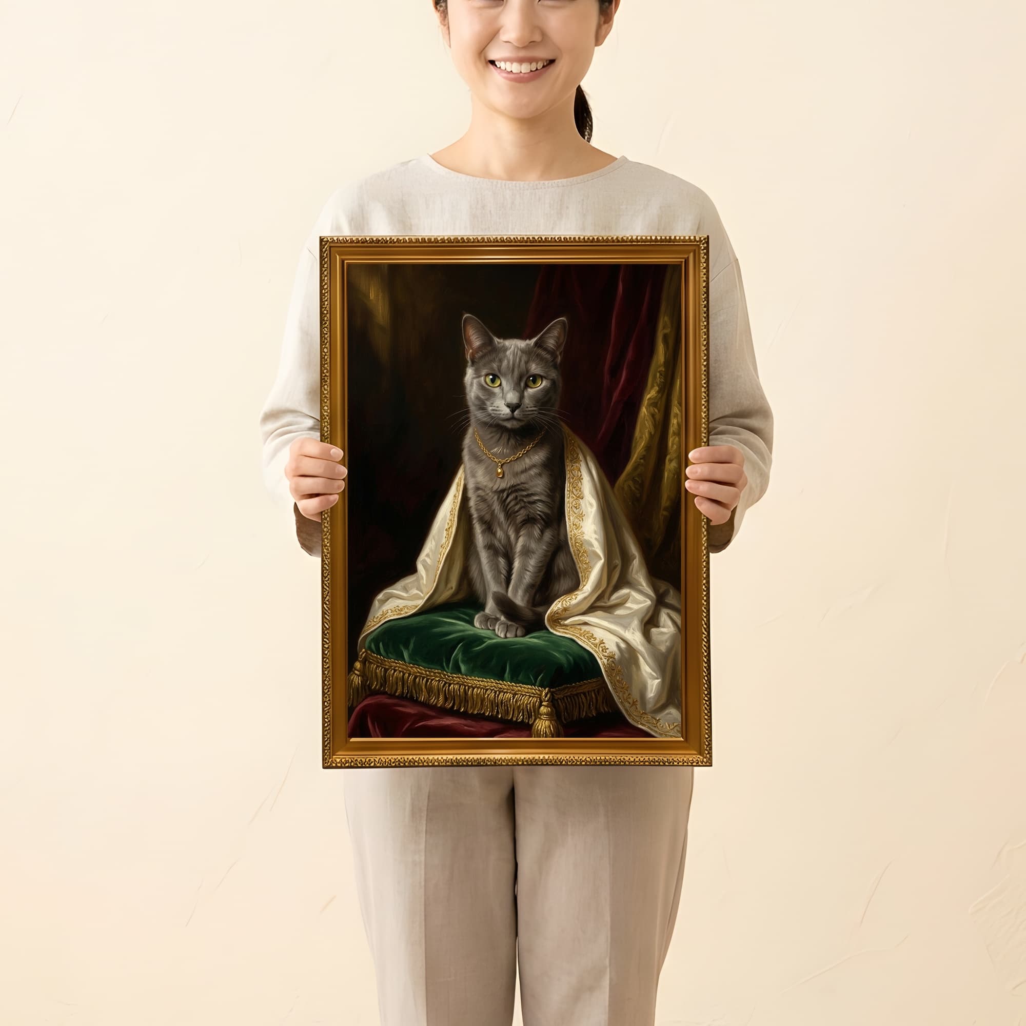 シャルトリューのルネサンス肖像画額装プリント(A3サイズ) 2