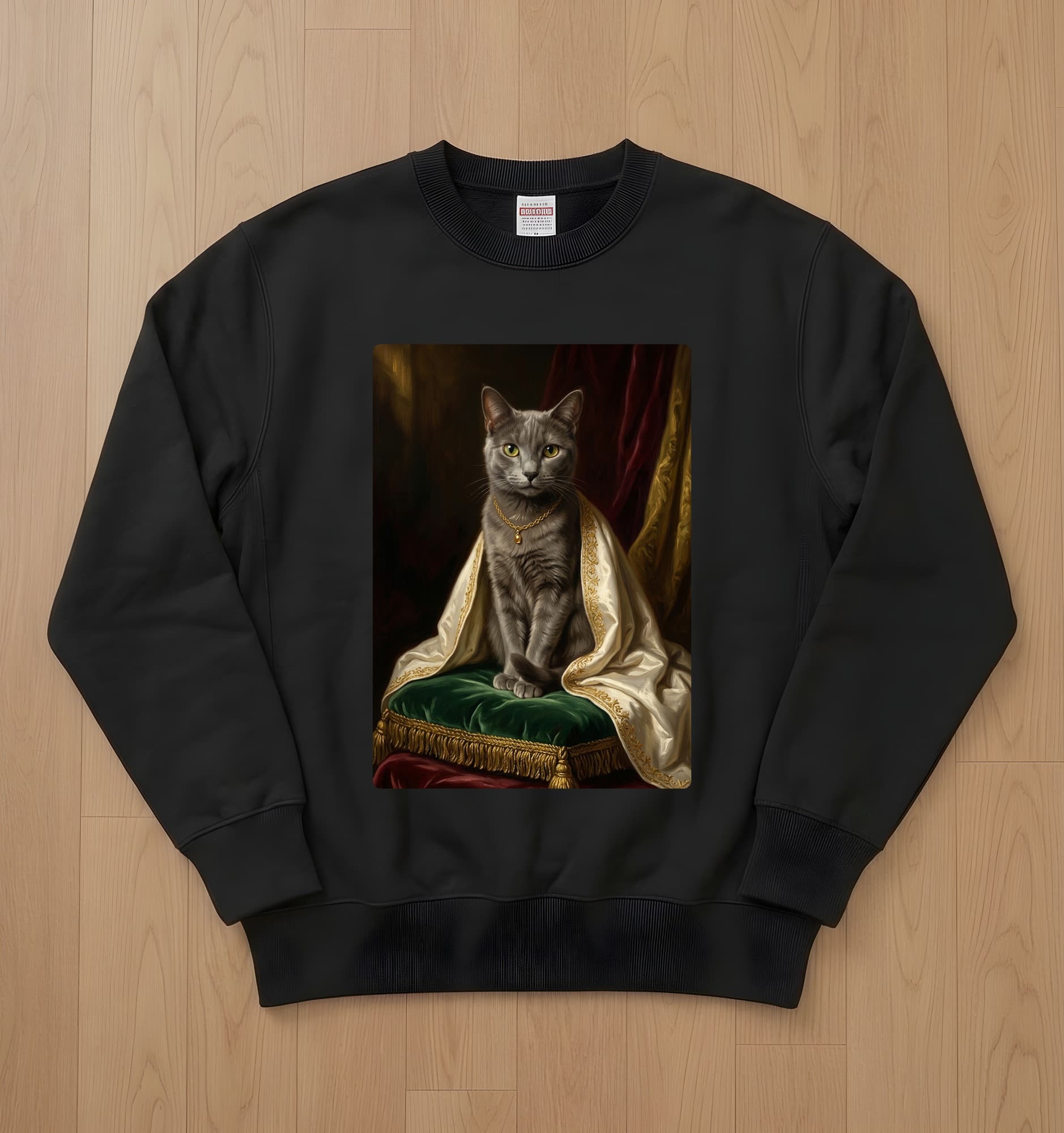Chartreux Renaissance Portrait Sweatshirt (Black)
