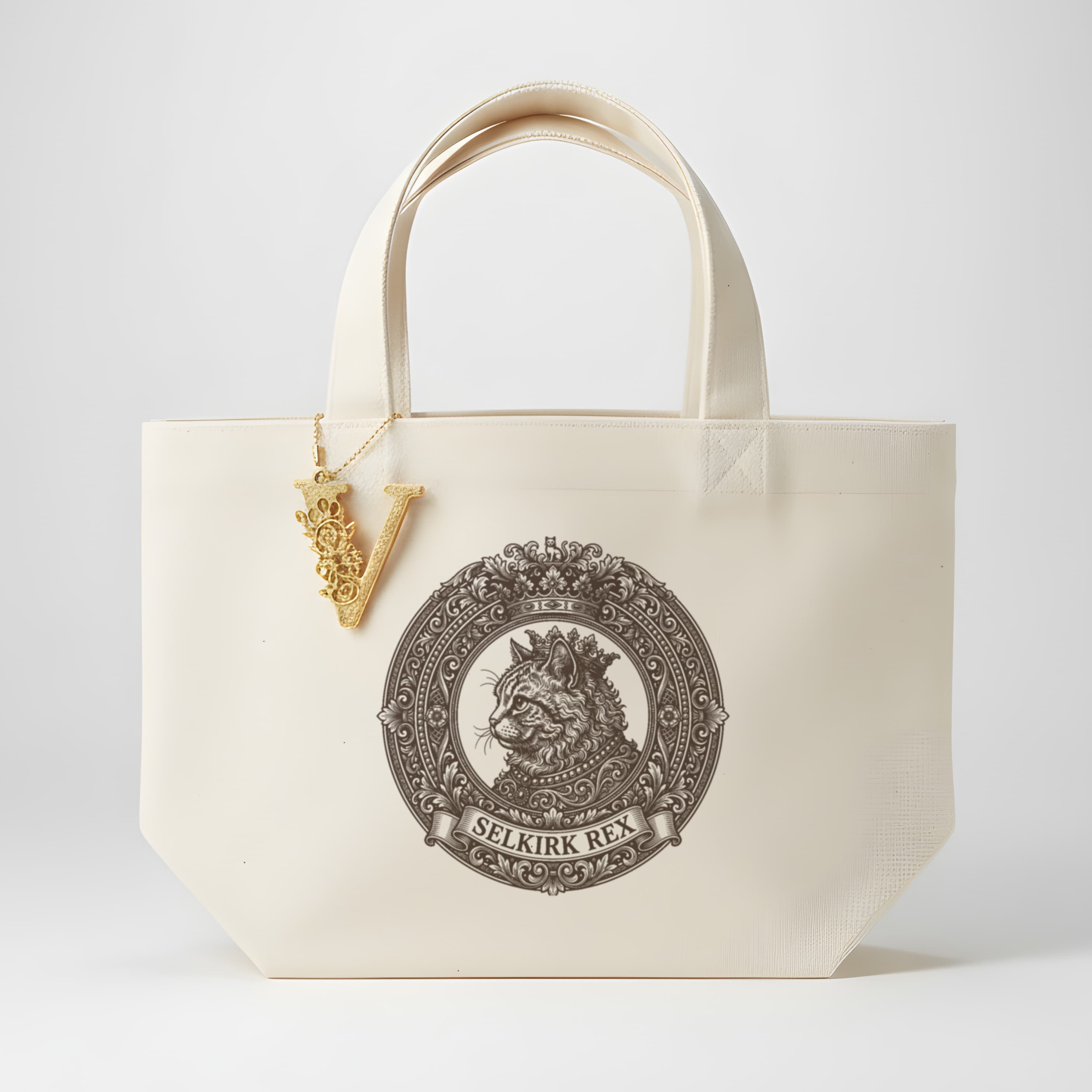 Selkirk Rex Renaissance Portrait Mini Tote Bag