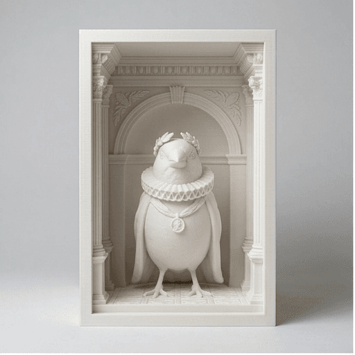 Cordon bleu Renaissance Portrait Booknook Diorama