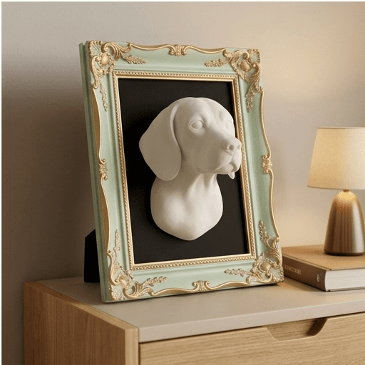 beagle Renaissance Portrait Wall Relief