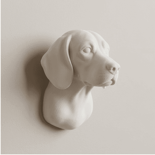 beagle Renaissance Portrait Wall Relief 2