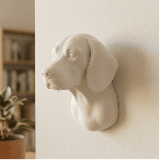 beagle Renaissance Portrait Wall Relief 3