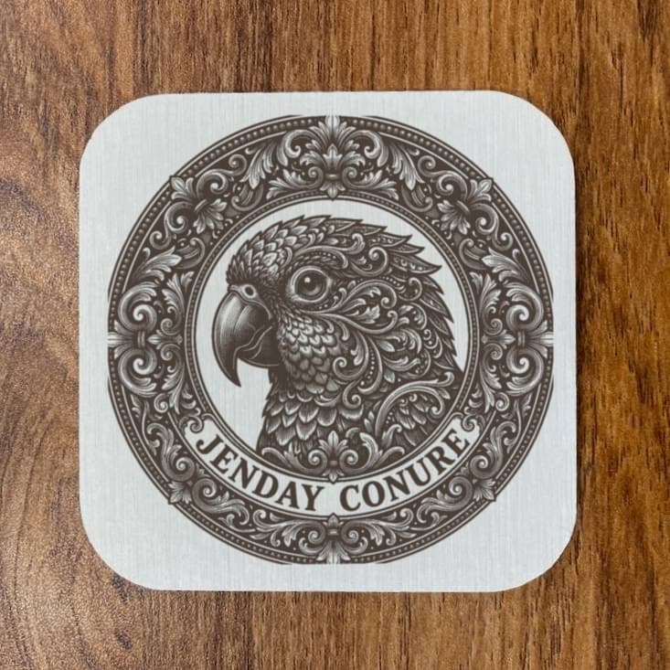 Jenday Conure Renaissance Portrait Coaster Set 4