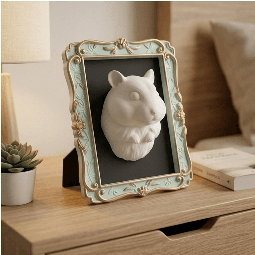 Djungarian hamster Renaissance Portrait Wall Relief