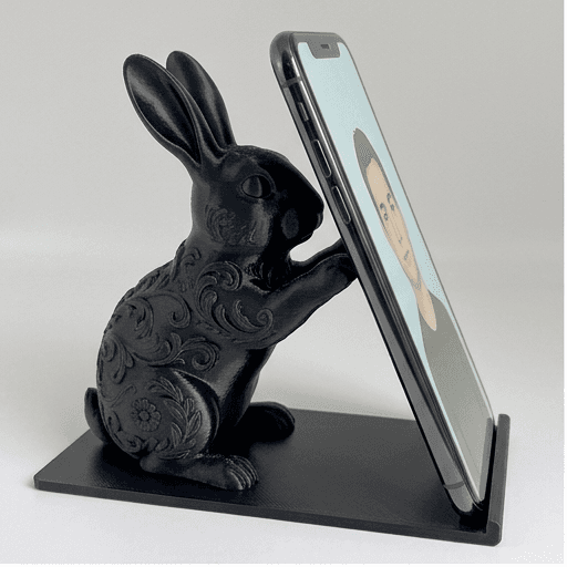 ダッチのルネサンス肖像画スマホスタンド(シルクブラック)