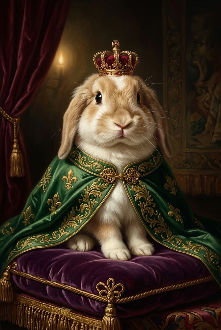 ジャージーウーリーのルネサンス肖像画額装プリント(A4サイズ) 4