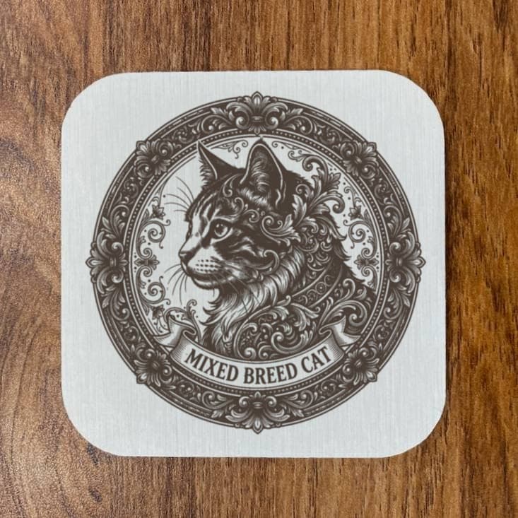 猫のルネサンス肖像画コースターセット 4