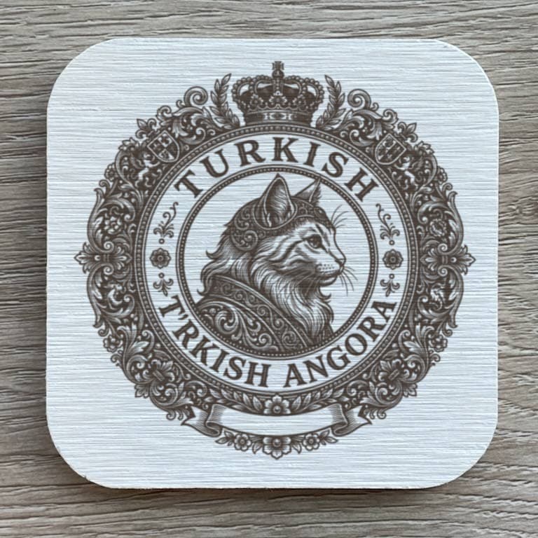 Turkish Angora Renaissance Portrait Coaster Set