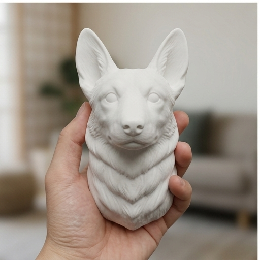 コーギーのルネサンス肖像画壁掛けレリーフ 4