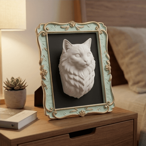 Ragdoll Renaissance Portrait Wall Relief