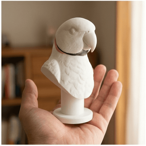 インドオオハナインコのルネサンス肖像画胸像 2