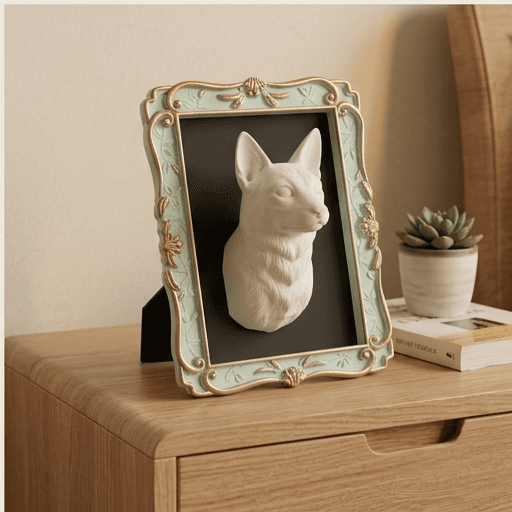 Ocicat Renaissance Portrait Wall Relief