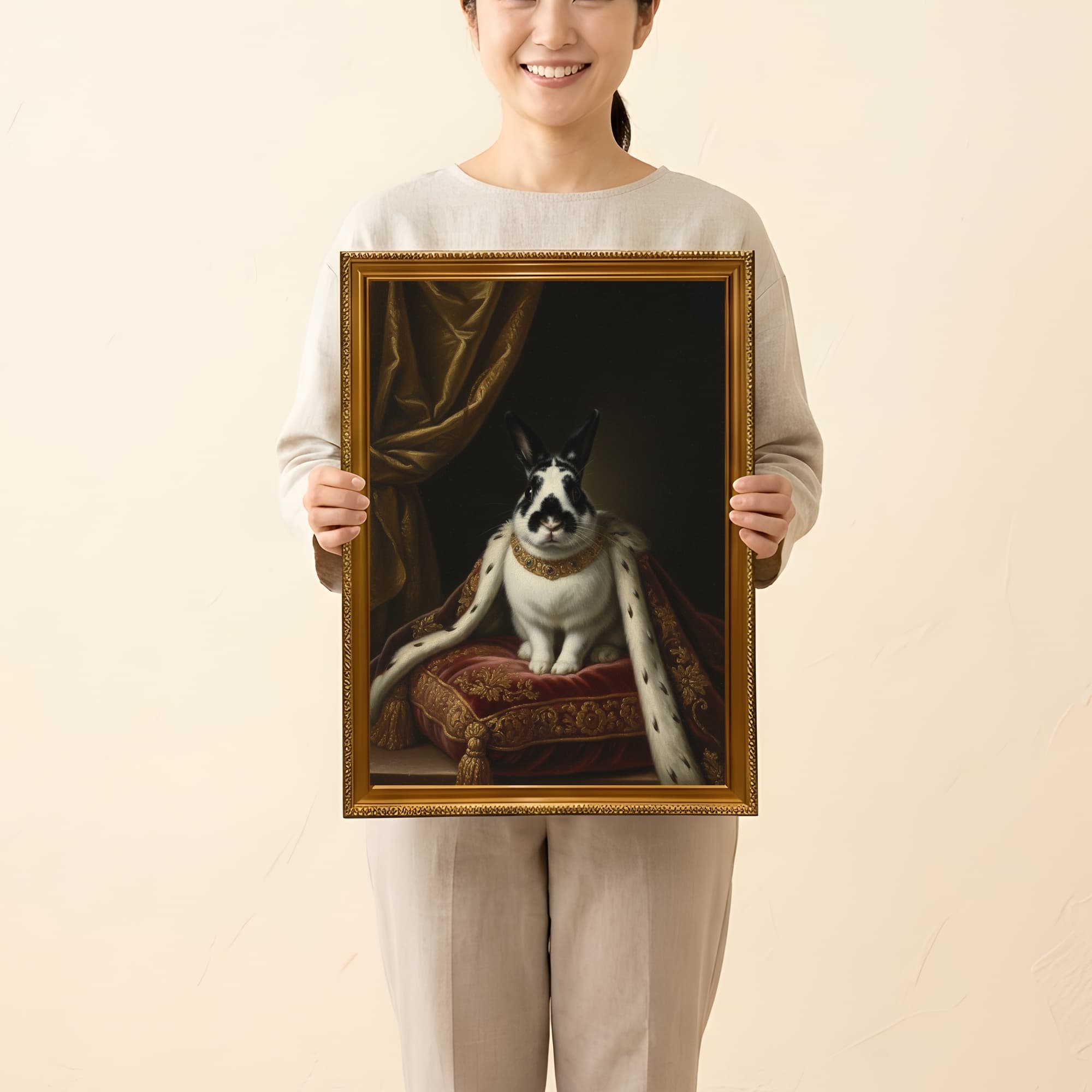 ダッチのルネサンス肖像画額装プリント(A3サイズ) 2