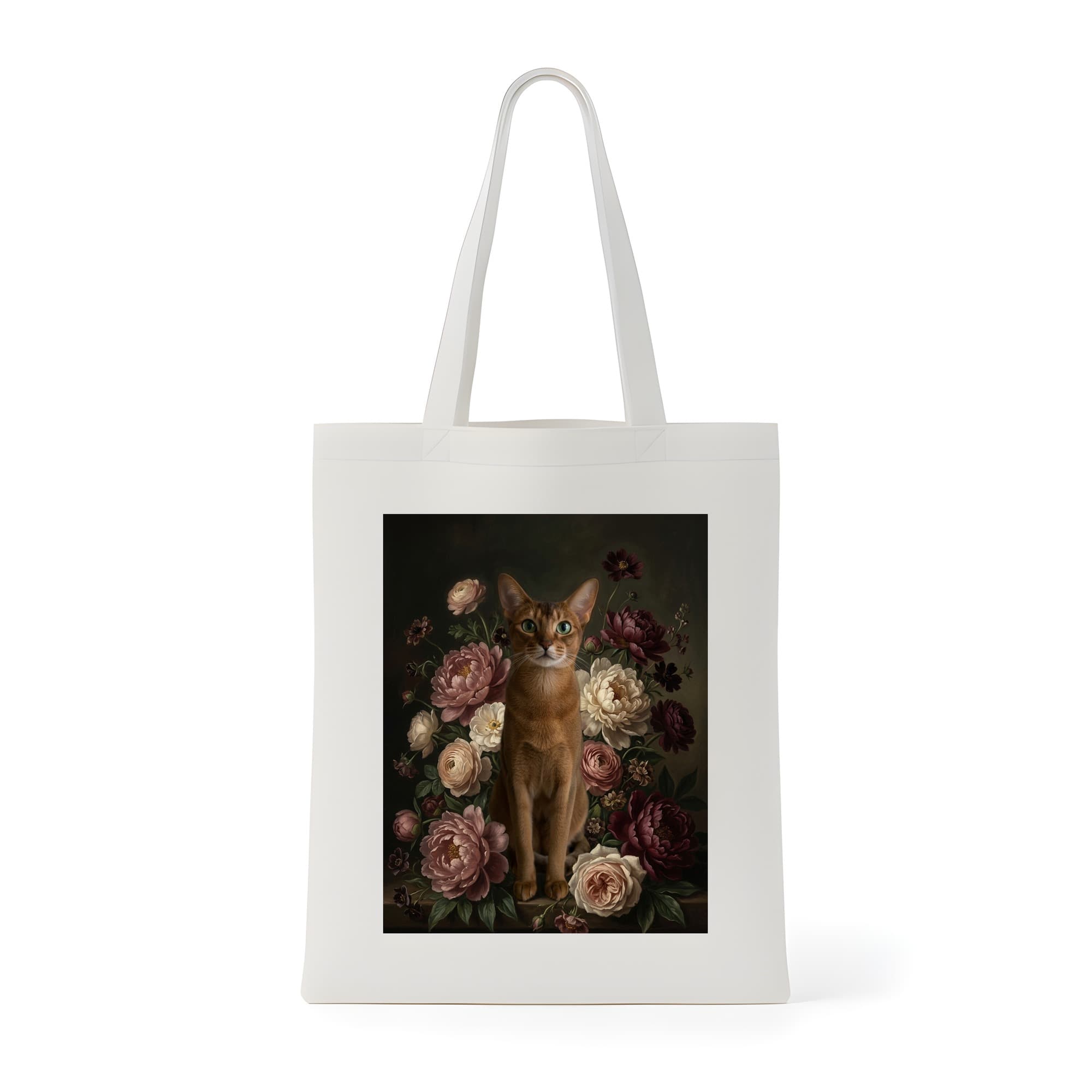 Abyssinian Floral Oil-Painting Floral Tote Bag
