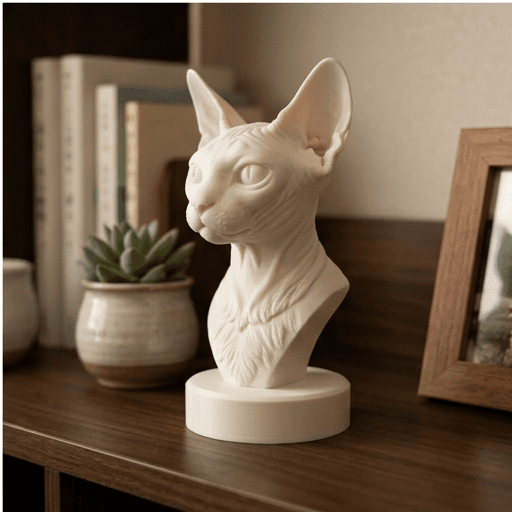 Sphynx Renaissance Portrait Bust Sculpture