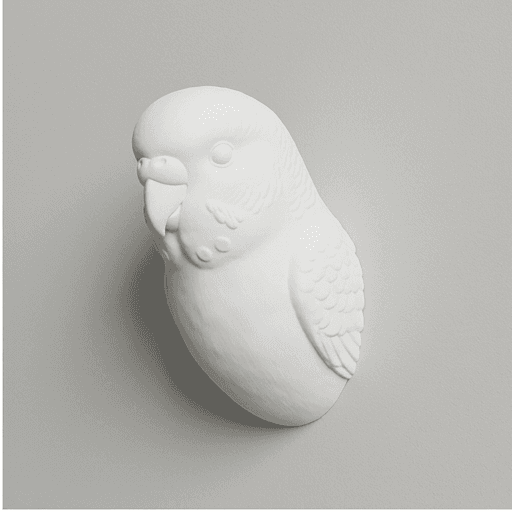 セキセイインコのルネサンス肖像画壁掛けレリーフ 2