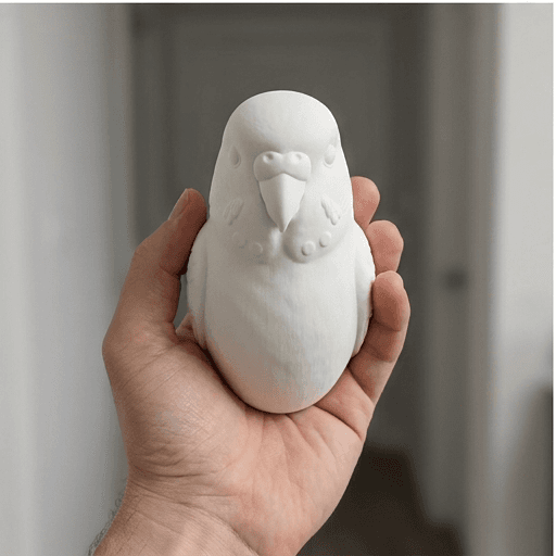 セキセイインコのルネサンス肖像画壁掛けレリーフ 4